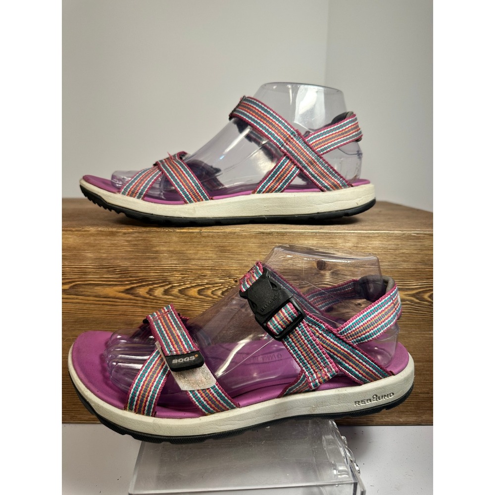 Bogs Rio Striped Sport Woven Sandals Size 8 Festival Hiking River Water Casual